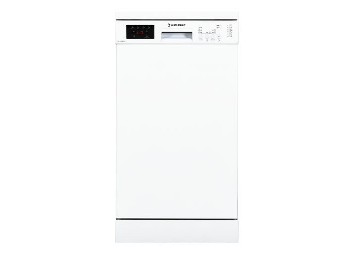 White Knight WK-AT45FSDW Slimline Dishwasher - White - E Rated