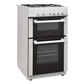 White Knight WK-ATTCG50W Gas Cooker with Hob - Twin Cavity - White