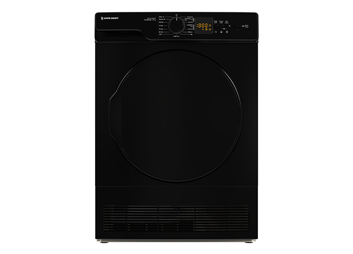 White Knight WK-AT8CBK 8kg Condenser Tumble Dryer - Black