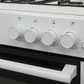 White Knight WK-ATSCG50W Gas Cooker with Hob - Single Cavity - White