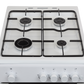 White Knight WK-ATSCG50W Gas Cooker with Hob - Single Cavity - White